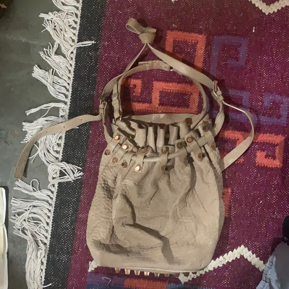Alexander Wang Diego Bucket Bag in Latte